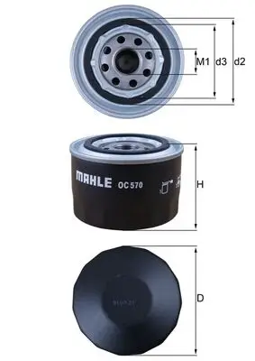 MAHLE OC 570 - Ölfilter Meistverkauft