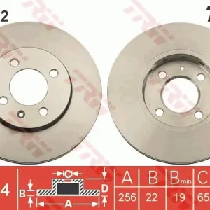 Neu TRW DF6252 - Bremsscheibe