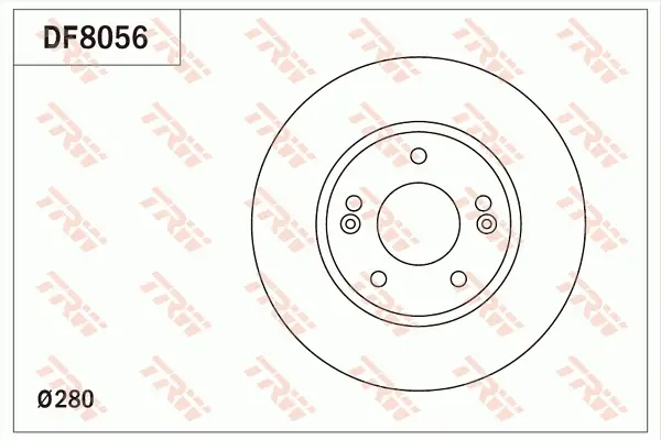 TRW DF8056 - Bremsscheibe Schneller Versand