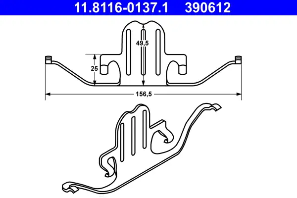 ATE 11.8116-0137.1 - Feder, Bremssattel Sale