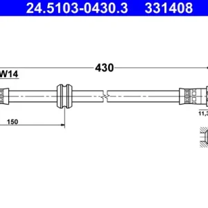 ATE 24.5103-0430.3 - Bremsschlauch Sofort Bestellen