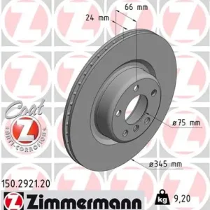 ZIMMERMANN 150.2921.20 - Bremsscheibe - COAT Z Sonderaktion