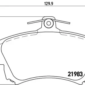 Günstig BREMBO P 54 036 - Bremsbelagsatz, Scheibenbremse - PRIME LINE