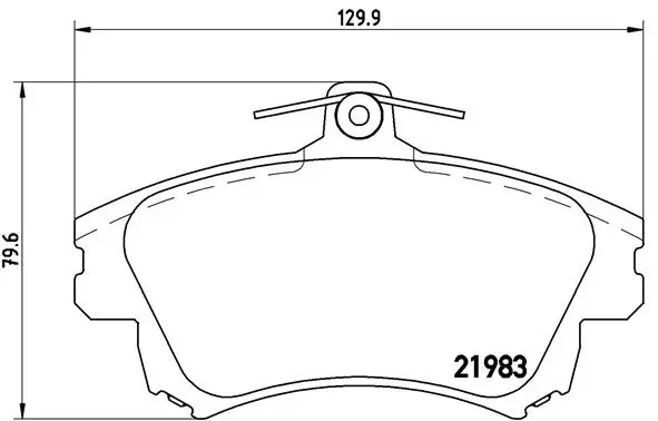 Günstig BREMBO P 54 036 - Bremsbelagsatz, Scheibenbremse - PRIME LINE