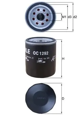 KNECHT OC 1292 - Ölfilter Top-Seller