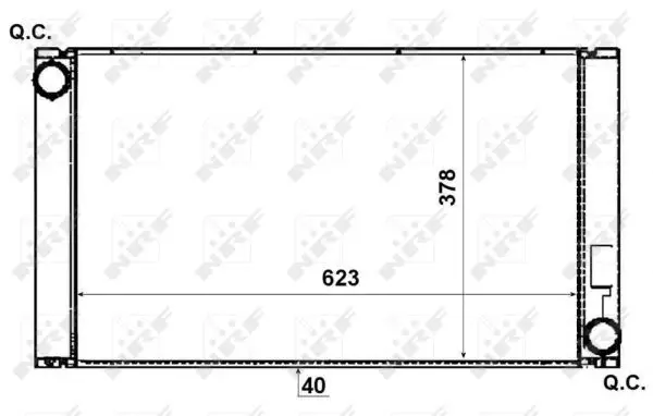 Geprüft NRF 53731 - Kühler, Motorkühlung