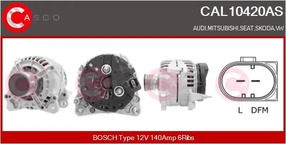 Heißes Angebot CASCO CAL10420AS - Generator
