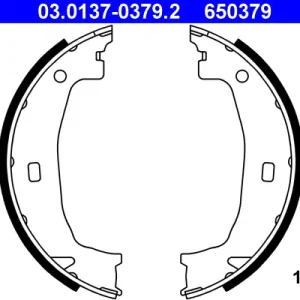 Markenware ATE 03.0137-0379.2 - Bremsbackensatz, Feststellbremse