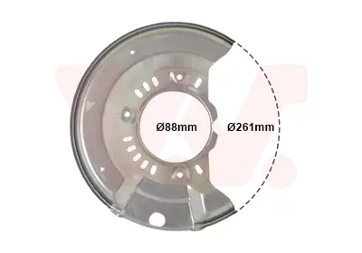 VAN WEZEL 5430371 - Spritzblech, Bremsscheibe Neuheit