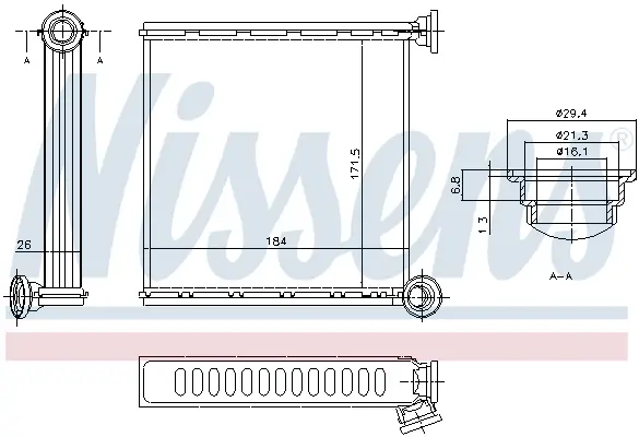 NISSENS 73980 - Wärmetauscher, Innenraumheizung - ** FIRST FIT ** Saisonangebot