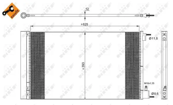 Sofort Bestellen NRF 35912 - Kondensator, Klimaanlage - EASY FIT