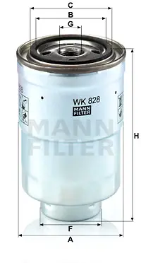Letzte Chance MANN-FILTER WK 828 x - Kraftstofffilter