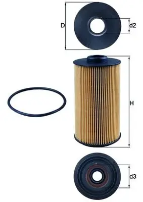 Geprüft KNECHT OX 152/1D - Ölfilter