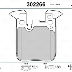 Super-Preis VALEO 302266 - Bremsbelagsatz, Scheibenbremse - FIRST