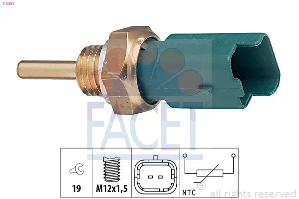 Nur Heute FACET 7.3261 - Sensor, Kühlmitteltemperatur