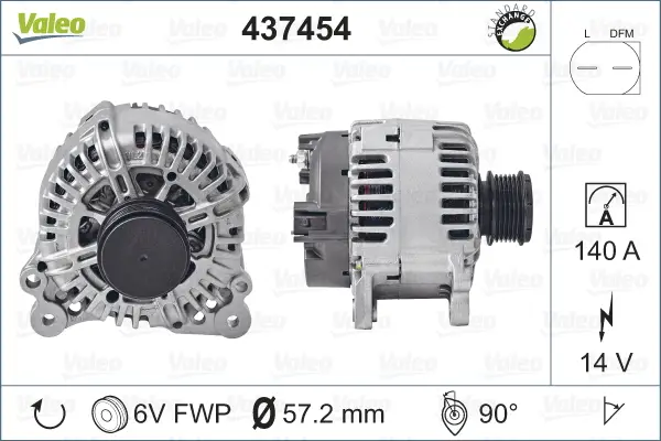 VALEO 437454 - Generator - VALEO RE-GEN REMANUFACTURED Preisknaller