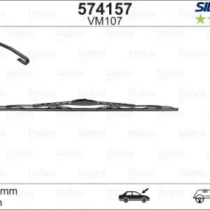 Top-Preis VALEO VM107 Scheibenwischer 574157 - SILENCIO CONVENTIONAL SINGLE