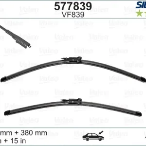 VALEO VF839 Scheibenwischer 577839 - SILENCIO FLAT BLADE SET650mm / 380mm Jetzt Kaufen