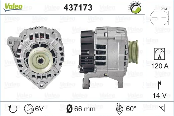 Neue Ware VALEO 437173 - Generator - VALEO RE-GEN REMANUFACTURED