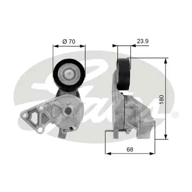 Heißes Angebot GATES T38307 - Riemenspanner, Keilrippenriemen - DriveAlign™