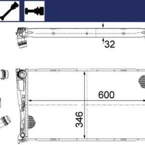 Ausverkauf MAHLE CR 1083 000S - Kühler, Motorkühlung
