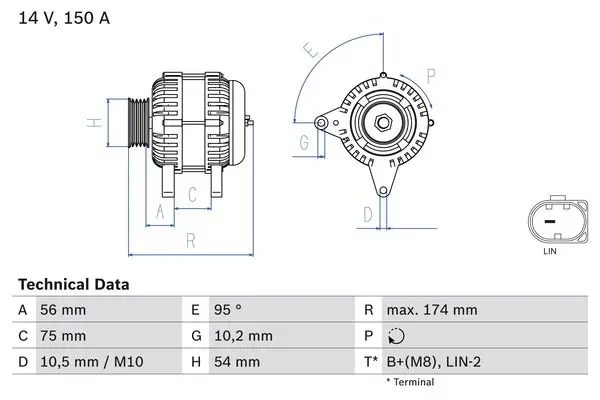 Ausverkauf BOSCH 0 986 083 700 - Generator