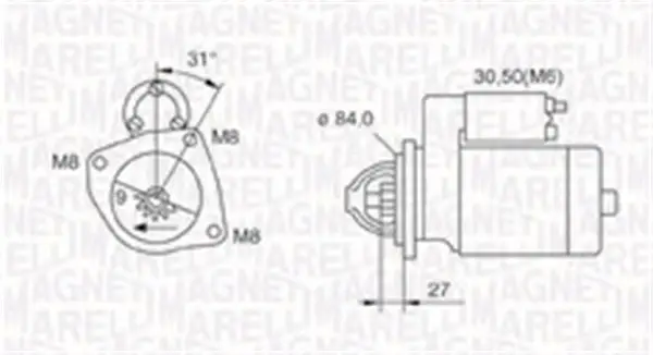 Expressversand MAGNETI MARELLI 063721203010 - Starter