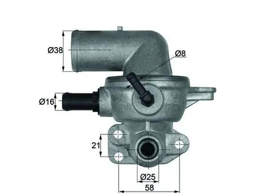 Sichere Zahlung MAHLE TI 133 88D - Thermostat, Kühlmittel