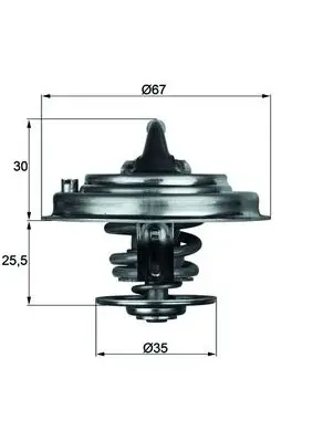 MAHLE TX 30 80D - Thermostat, Kühlmittel Kracherpreis