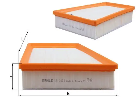 Top-Angebot MAHLE LX 2631 - Luftfilter