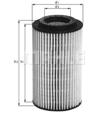 Günstig MAHLE OX 153D3 - Ölfilter