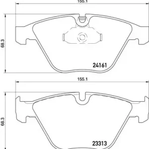 BREMBO P 06 081 - Bremsbelagsatz, Scheibenbremse - PRIME LINE Neue Ware