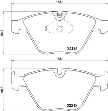 BREMBO P 06 081 - Bremsbelagsatz, Scheibenbremse - PRIME LINE Neue Ware