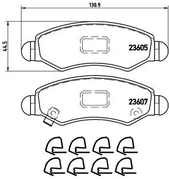 BREMBO P 79 015 - Bremsbelagsatz, Scheibenbremse - PRIME LINE Top-Angebot