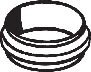 BOSAL 256-092 - Dichtung, Abgasrohr Solange Der Vorrat Reicht