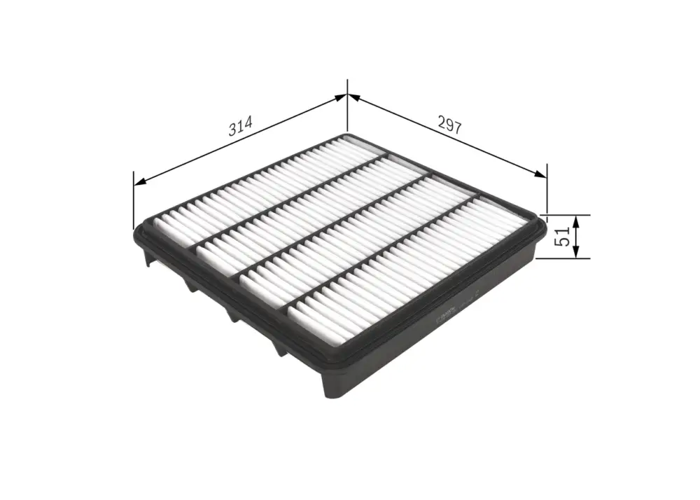 Echt BOSCH F 026 400 296 - Luftfilter