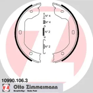ZIMMERMANN 10990.106.3 - Bremsbackensatz, Feststellbremse Neu Im Sortiment