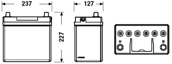 Sale CENTRA CB454 - Starterbatterie - PLUS ** 45Ah 330 A 12 V
