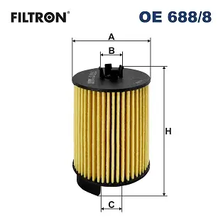 Begrenztes Angebot FILTRON OE 688/8 - Ölfilter