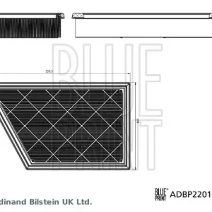 BLUE PRINT ADBP220151 - Luftfilter Markenware