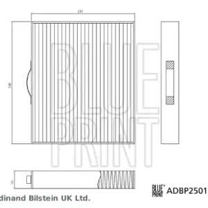 Bestseller BLUE PRINT ADBP250113 - Filter, Innenraumluft