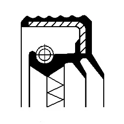 Markenprodukt CORTECO 01027679B - Wellendichtring, Differential