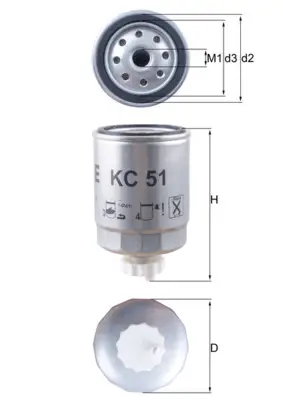 Mega-Angebot KNECHT KC 51 - Kraftstofffilter