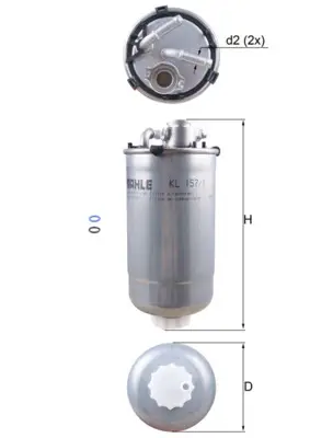 Neu Im Sortiment KNECHT KL 157/1D - Kraftstofffilter
