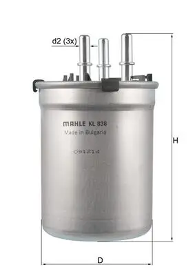 Sonderangebot KNECHT KL 838 - Kraftstofffilter