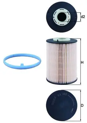 Jetzt Kaufen KNECHT KX 393D - Kraftstofffilter
