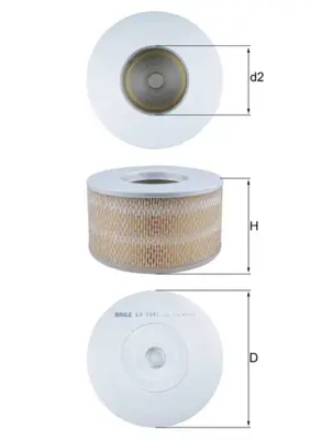 Expressversand KNECHT LX 1641 - Luftfilter