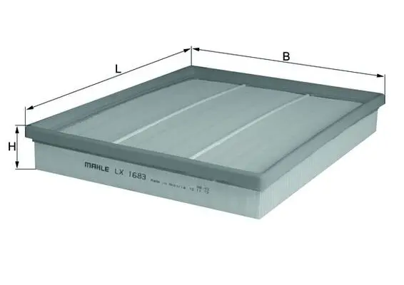 Bestpreis KNECHT LX 1683 - Luftfilter