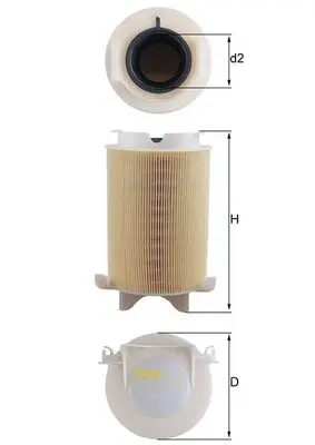 KNECHT LX 1566 - Luftfilter Zertifiziert