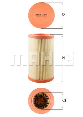 Expressversand KNECHT LX 2088 - Luftfilter